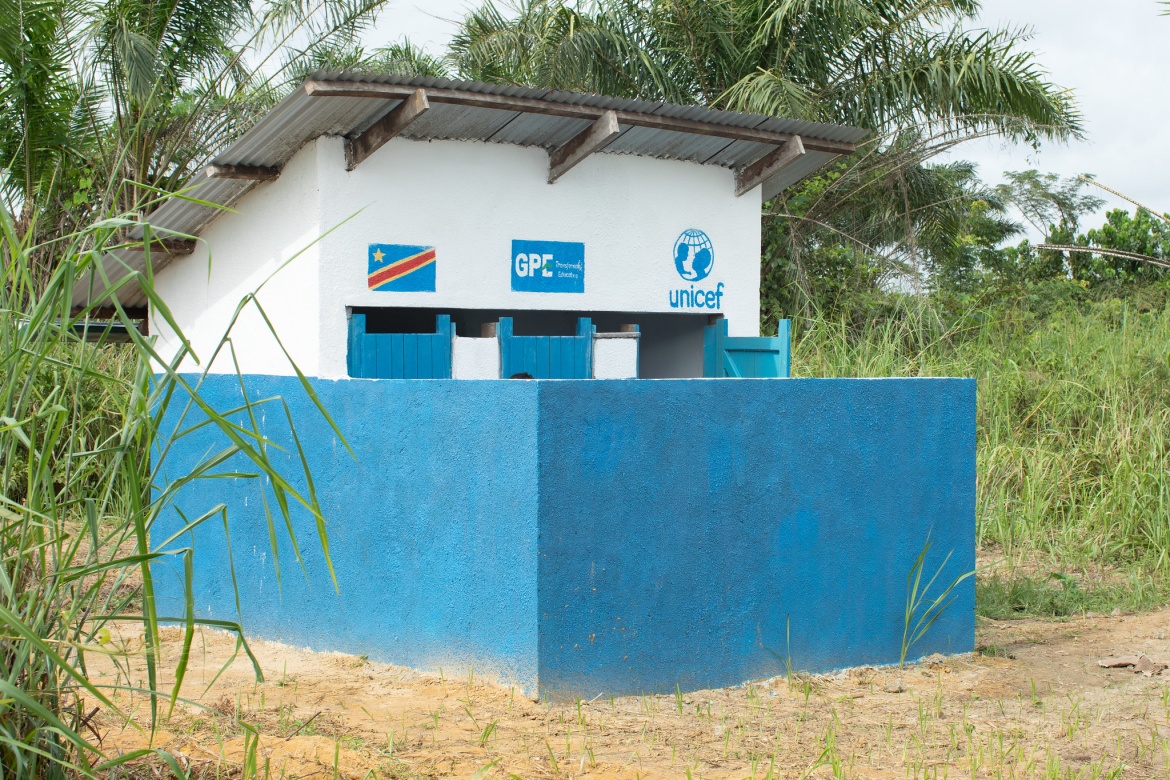 Separate toilet blocks for girls and boys have been built alongside the new classrooms.