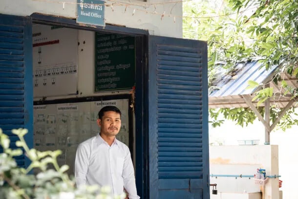 You Phally, Director of Athipadei Primary School, is a champion for continuous professional development for teachers at his school. Credit: UNESCO/Yuan Xu