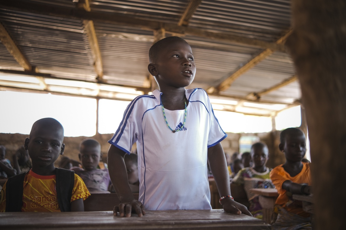 Koundinin stands up in class